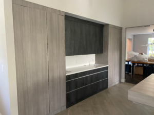 a modern and newly remodeled kitchen in a boca raton home