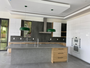 a modern and newly remodeled kitchen in a boca raton home