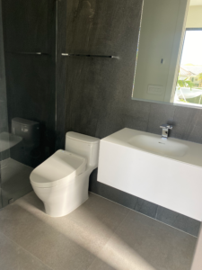a modern bathroom in a boca raton home