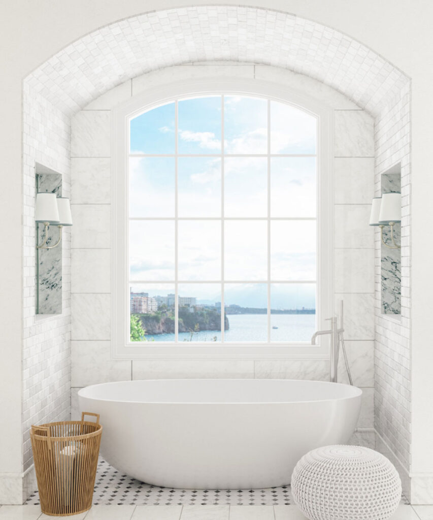 a bathroom after a remodeling design